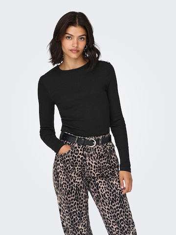 ONLY - Camiseta 'ONLCHECKIE' en negro: frente