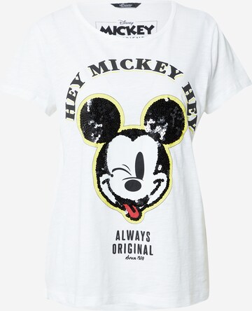 PRINCESS GOES HOLLYWOOD Póló 'Mickey Sequins' - fehér: elől
