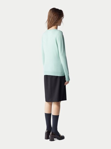 GOBI Cashmere Trui 'Women's Essential Cashmere Crewneck Sweater' in Blauw