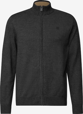 Street One MEN Knit Cardigan in Grey: front