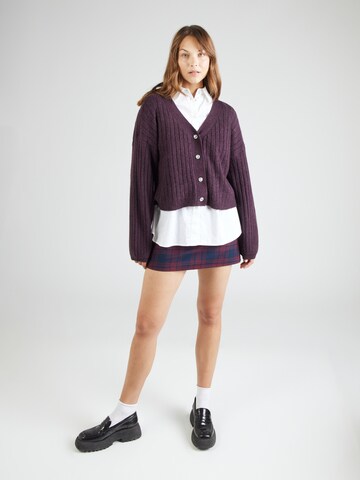 VERO MODA Knit Cardigan 'VMELYA' in Purple