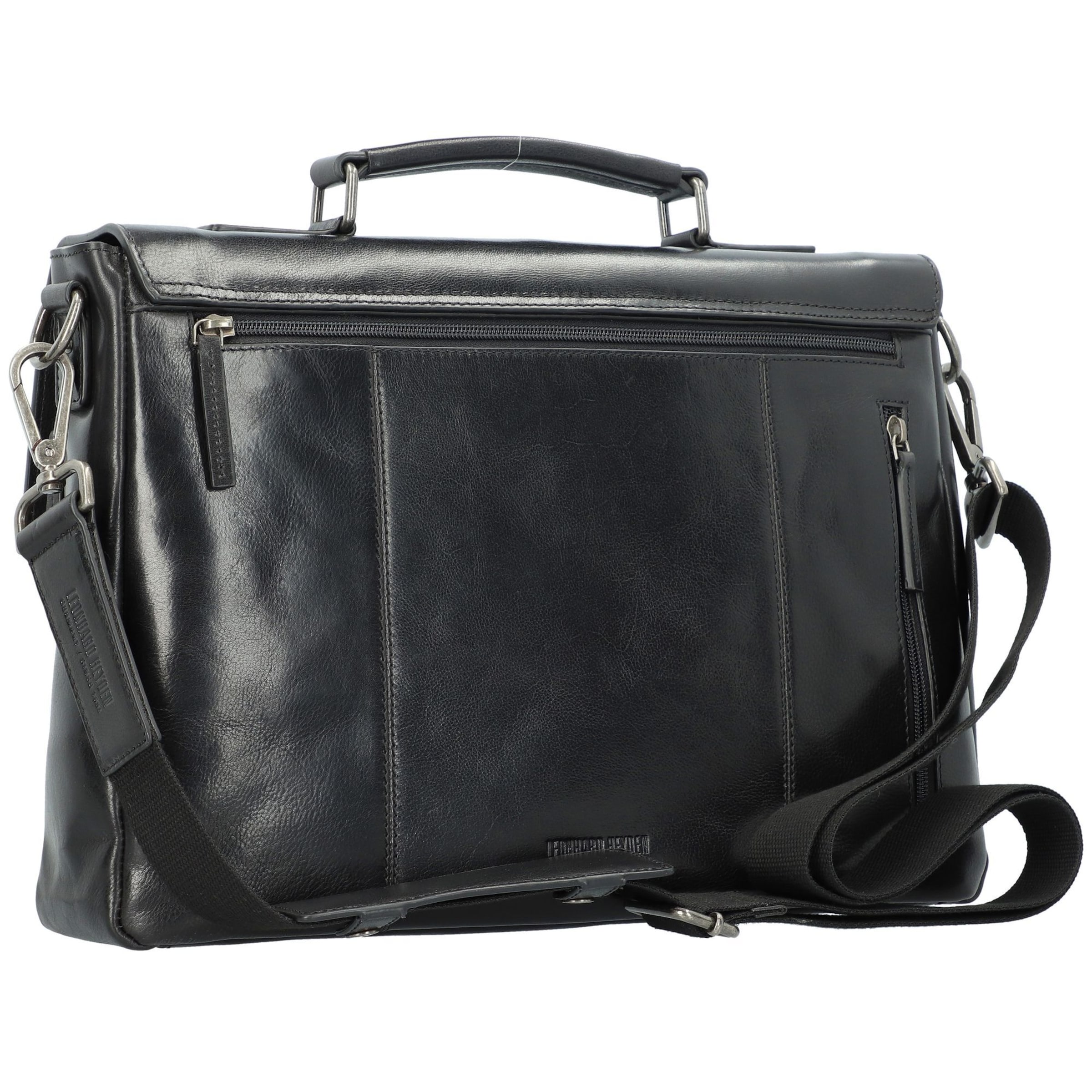 LEONHARD HEYDEN Document Bag in Black