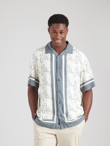 VANS - Ajuste confortable Camisa 'BLAZE BORDER' en blanco: frente