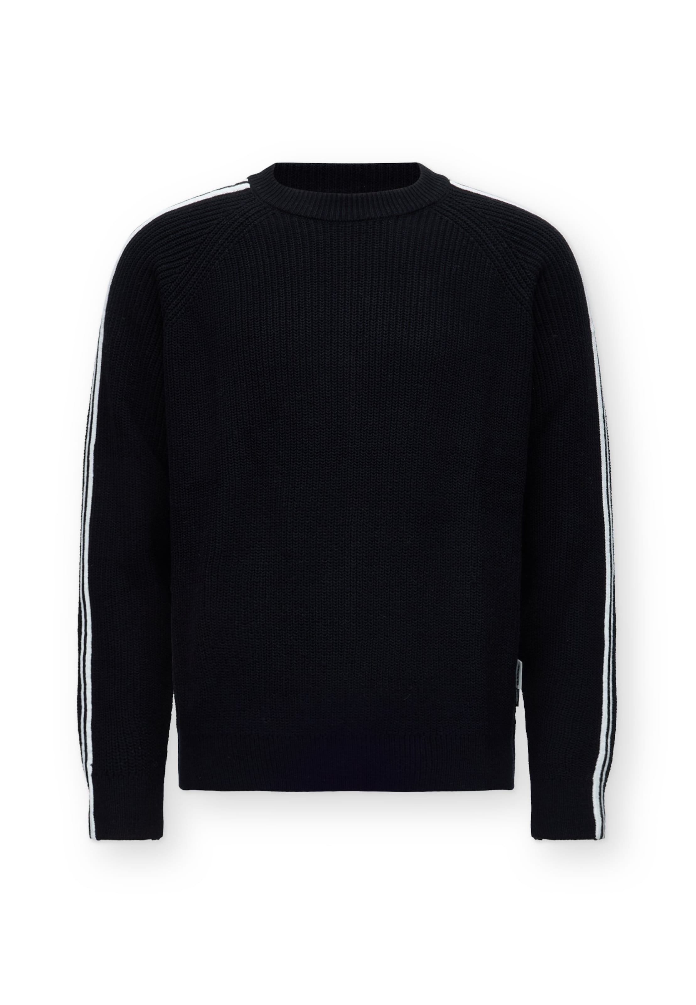 JACK & JONES Pullover 'JCOTRACE' in S in schwarz / weiß, Produktansicht