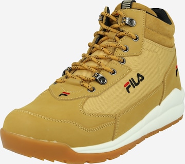 FILA Sneakers hoog 'Alpha' in Bruin: voorkant