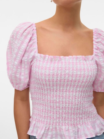VERO MODA Shirt 'VMCarrie' in Roze