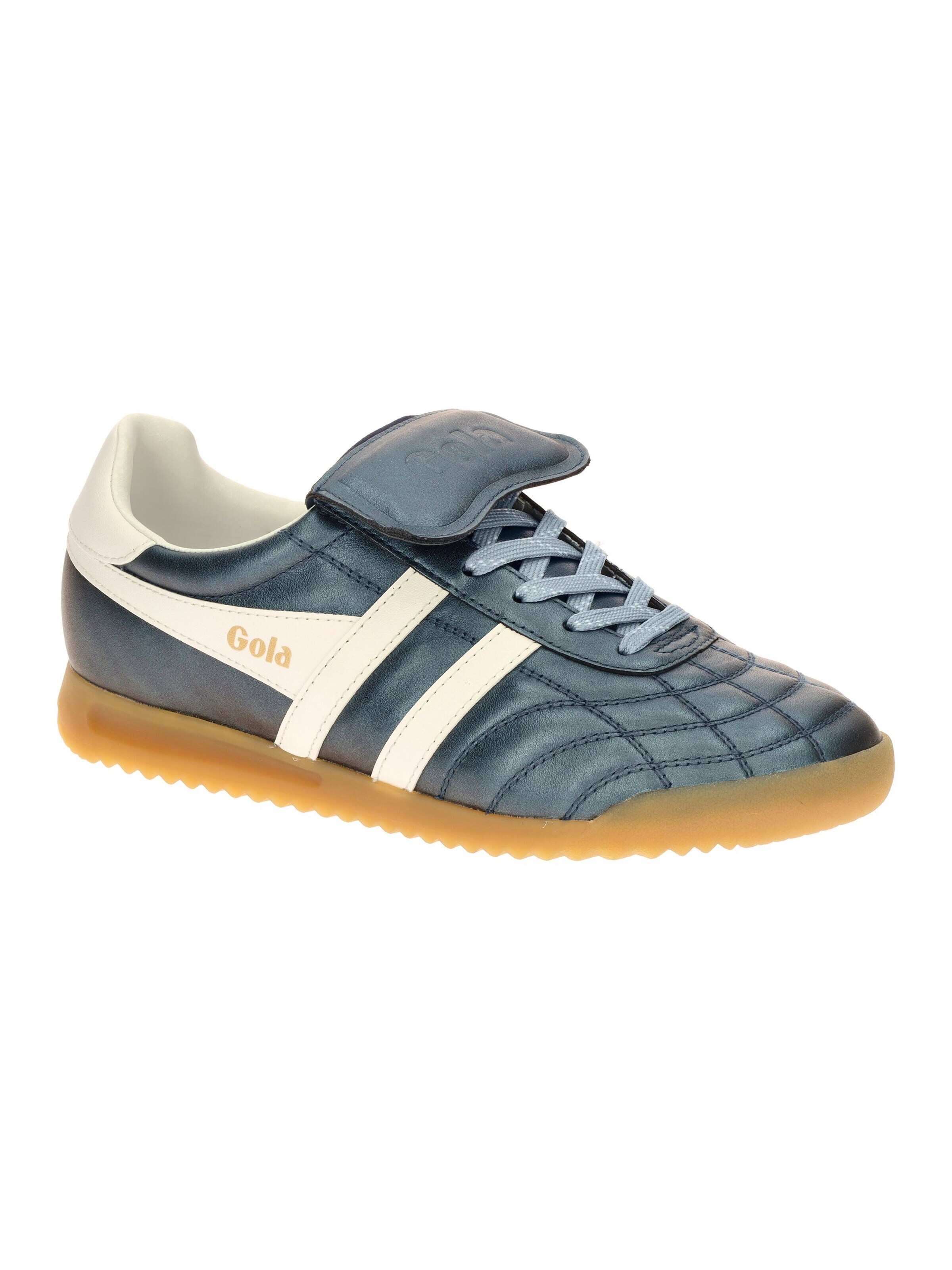Gola Lace-Up Shoes 'Gola Stadium 86 Damen Sneakers Schuhe blau metallic CLB575' in Blue: front