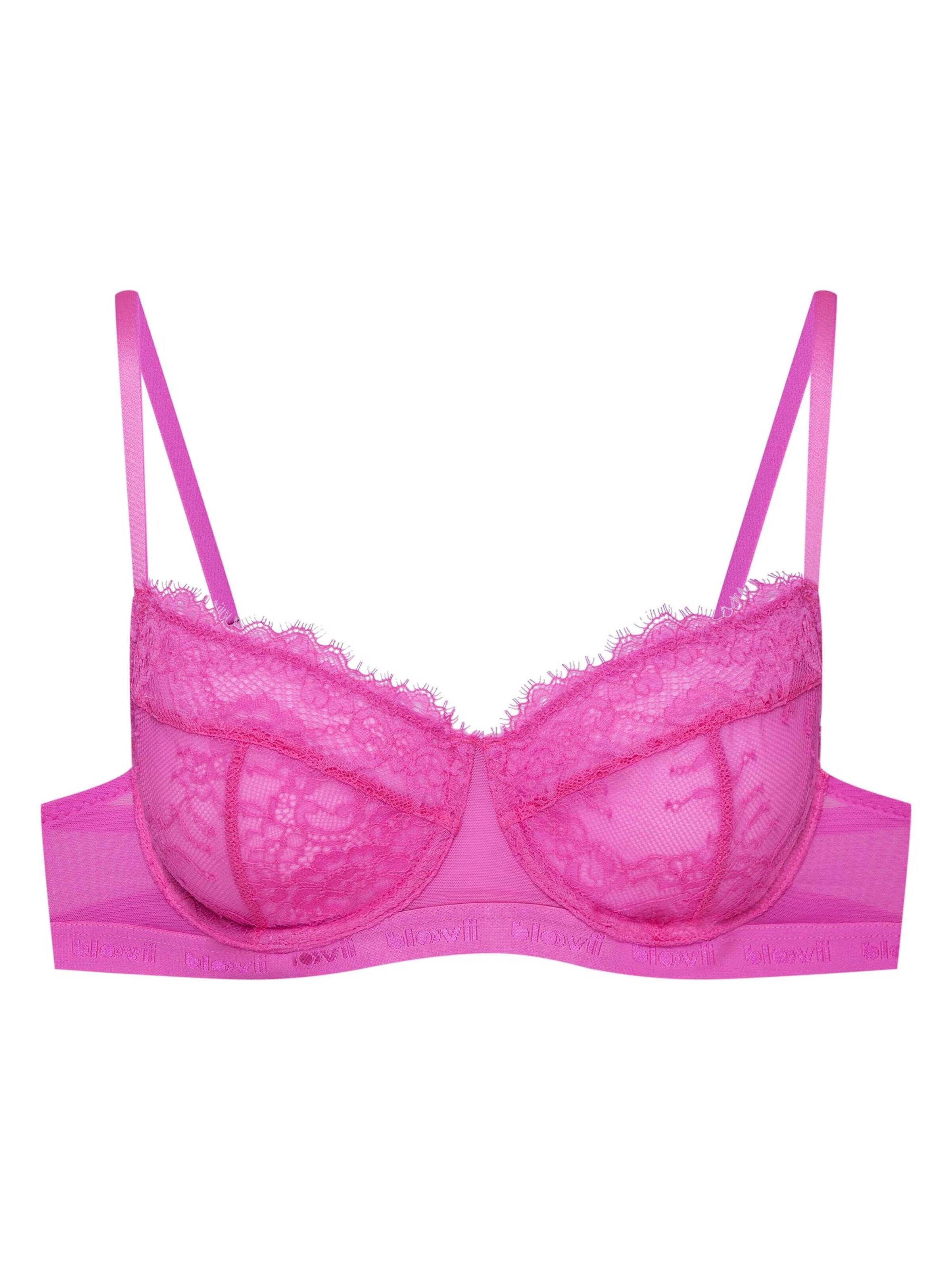 Classico Reggiseno 'Soft-BH Ocrissa, Stickerei, florale Spitze' di ESOTIQ in rosa