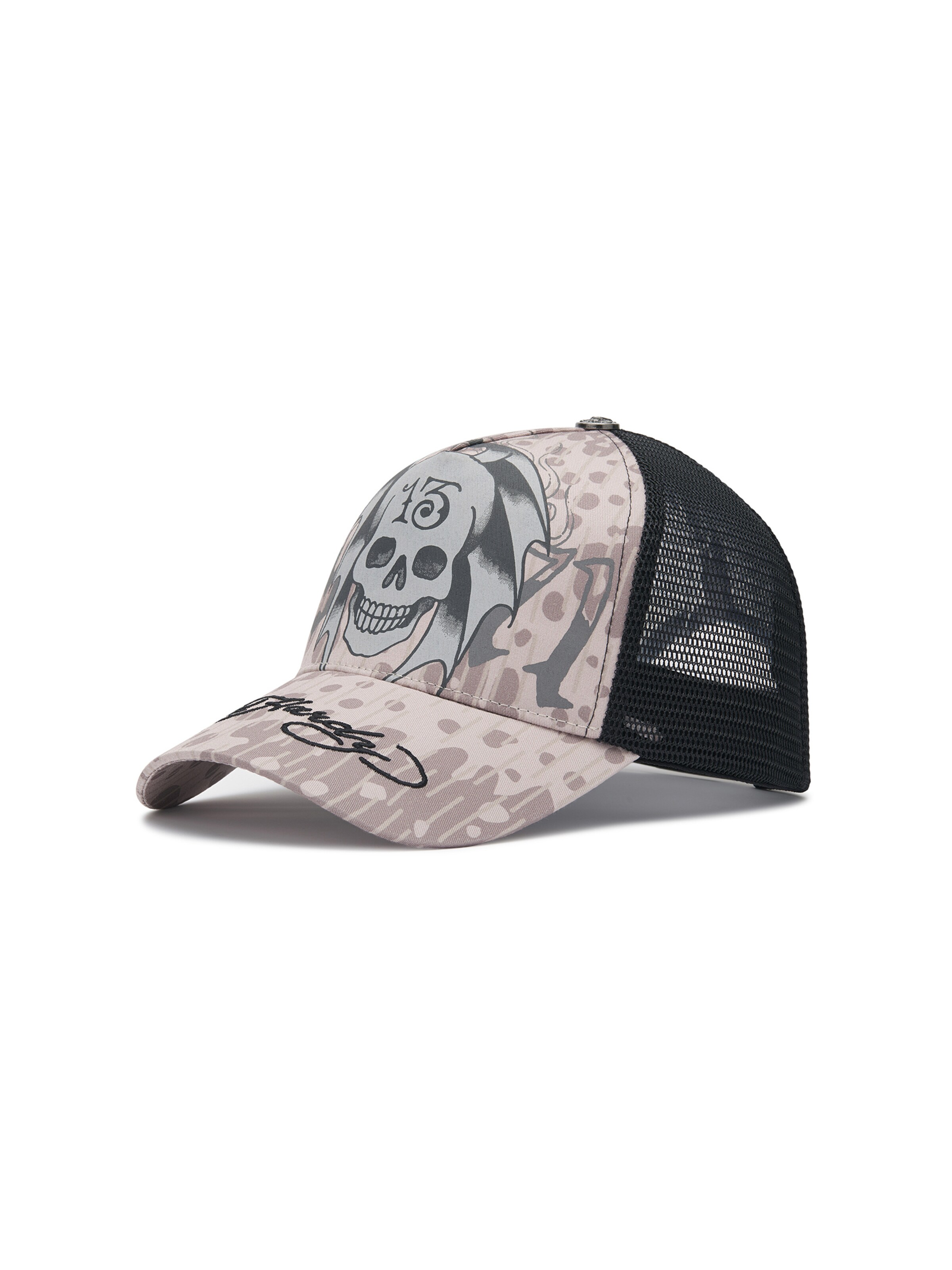 Ed Hardy Шапка с козирка в размер 55-60 в сиво / пъстро, Преглед на продукта