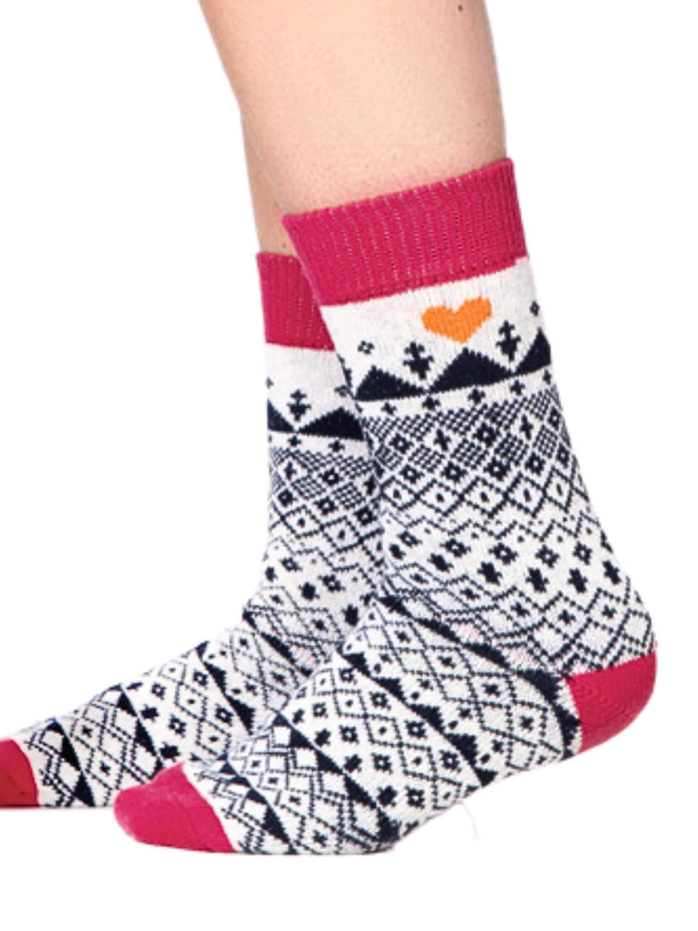 HomeOfSocks Socks 'HOS906' in Pink: front