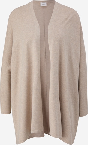 s.Oliver BLACK LABEL Knit Cardigan in Beige: front