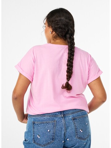 Zizzi Shirt 'MKatja' in Roze