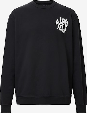 AllSaintsSweater majica - crna boja: prednji dio