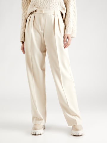 Loosefit Pantaloni con pieghe di UNITED COLORS OF BENETTON in beige: frontale