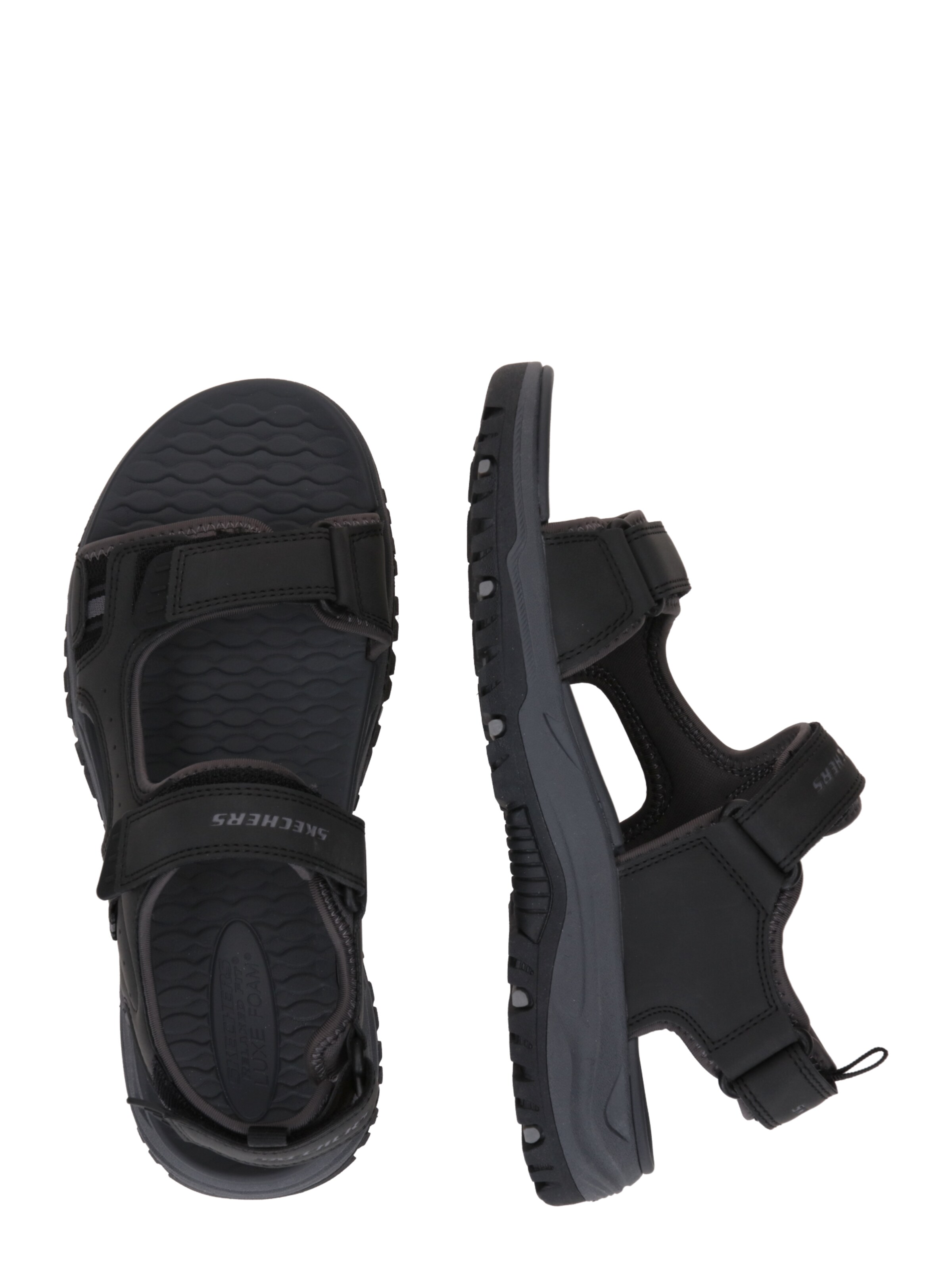 SKECHERS Sandały trekkingowe 'PREWITT - RIGDON' w kolorze czarny