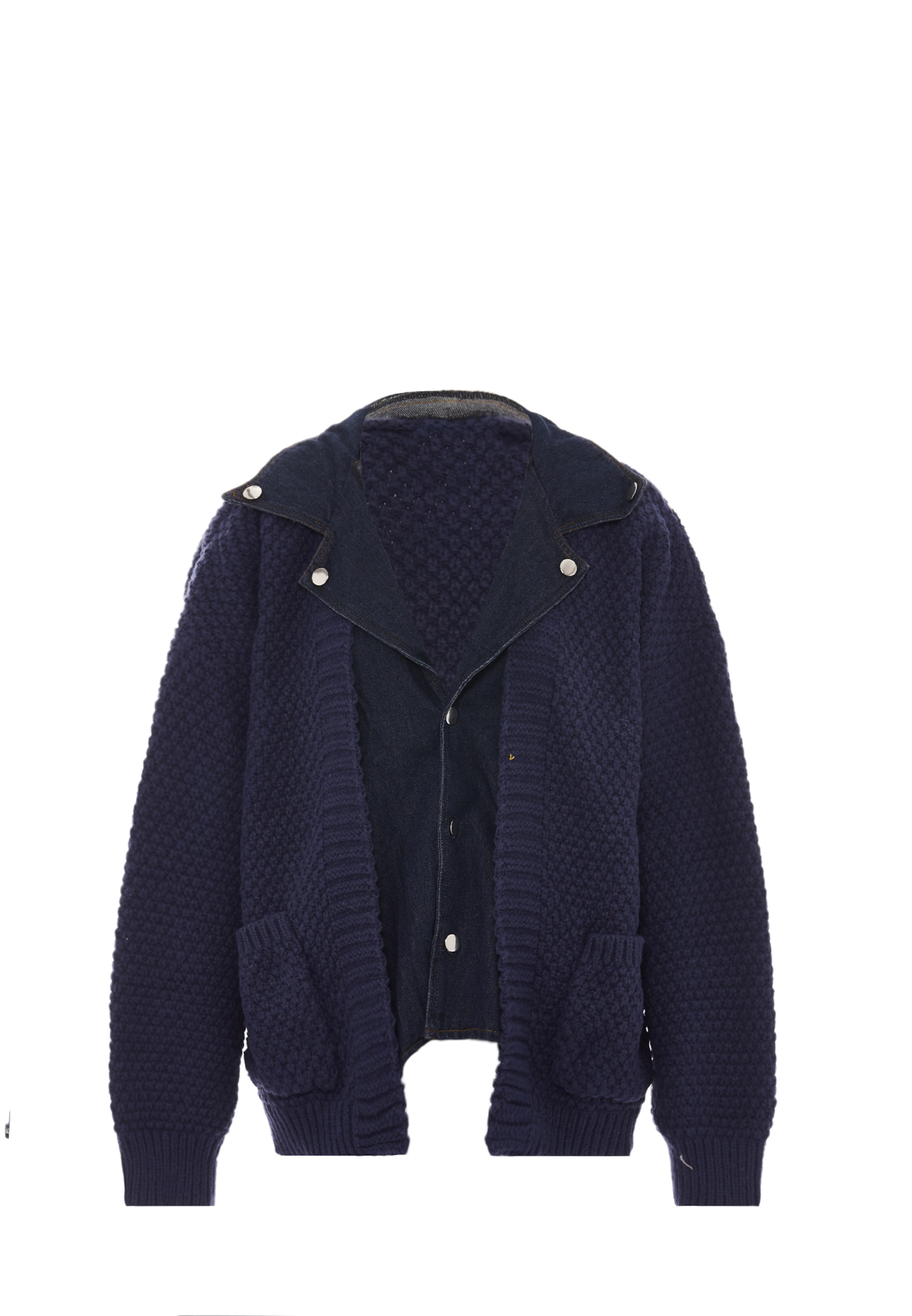 SANIKA Strickjacke in Blau: Vorderseite