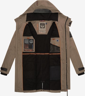 STONE HARBOUR Funkcionalna jakna 'Lanzoo' | rjava barva
