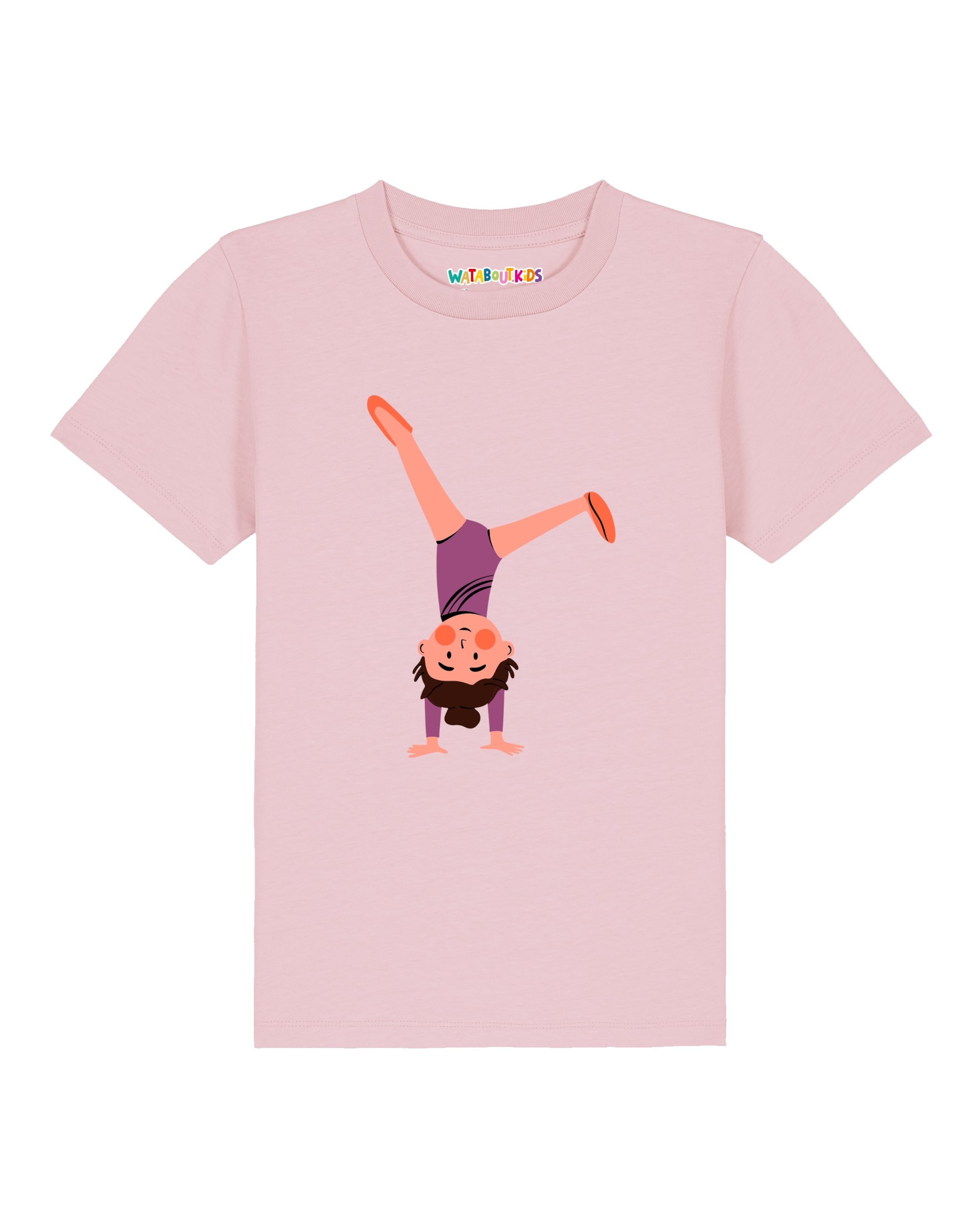 T-Shirt 'Turnen' watabout.kids en rose : devant