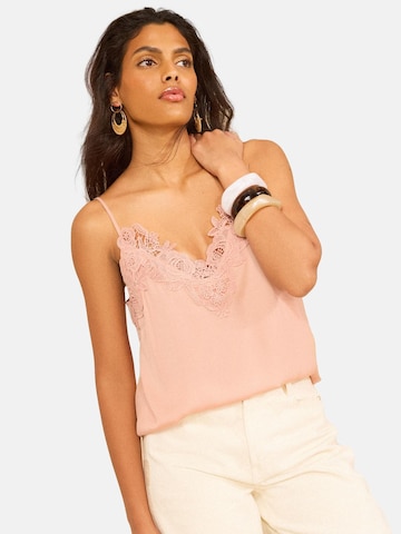 Top di love & roses in rosa: frontale