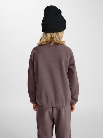 Hummel Fleece jas in Bruin