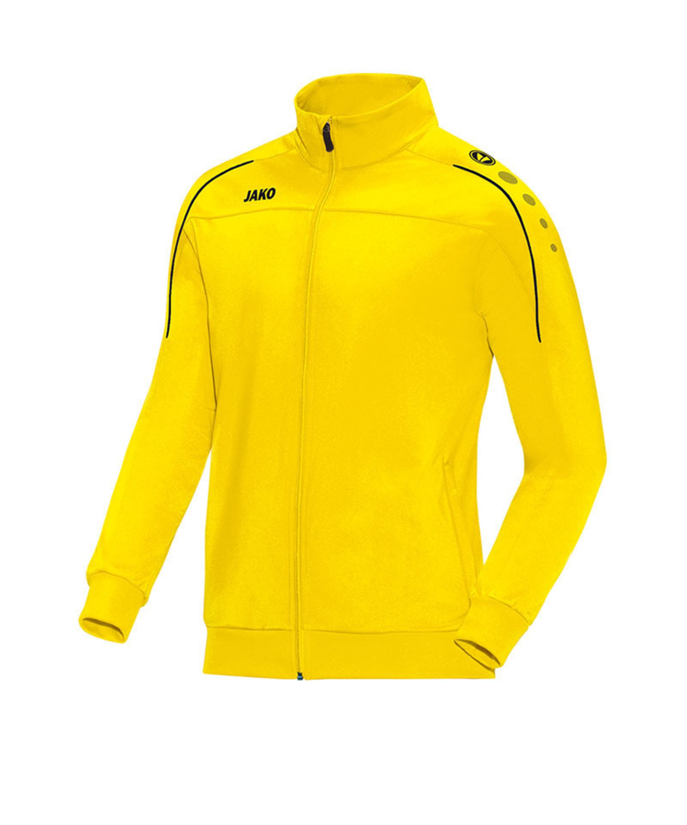 JAKO Athletic Jacket 'Classico' in Yellow: front