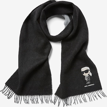 Foulard 'Ikonik 2.0' di Karl Lagerfeld in nero: frontale