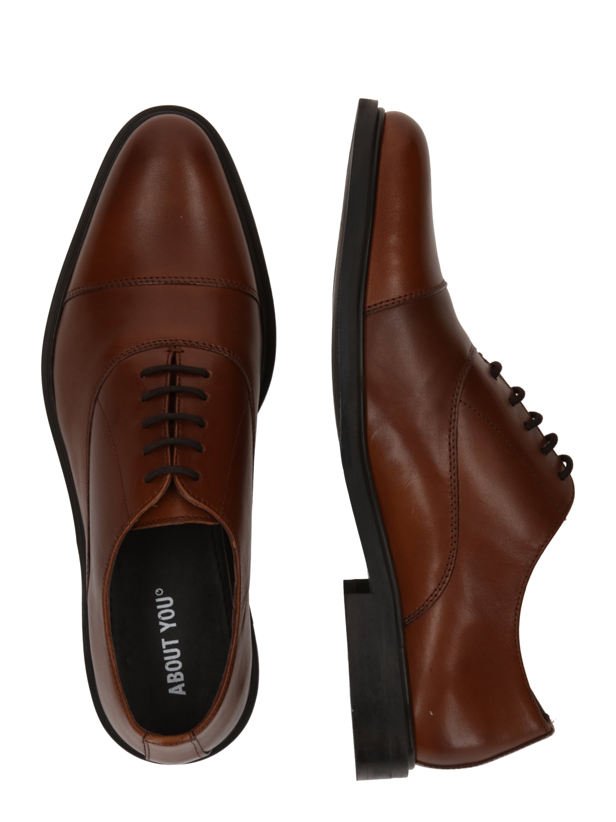 ABOUT YOU Lace-up shoe 'Enes' in Brown
