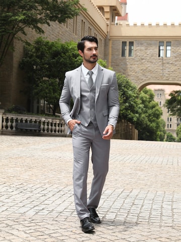 YOUTHUP Slim fit Suit 'Schlicht' in Grey
