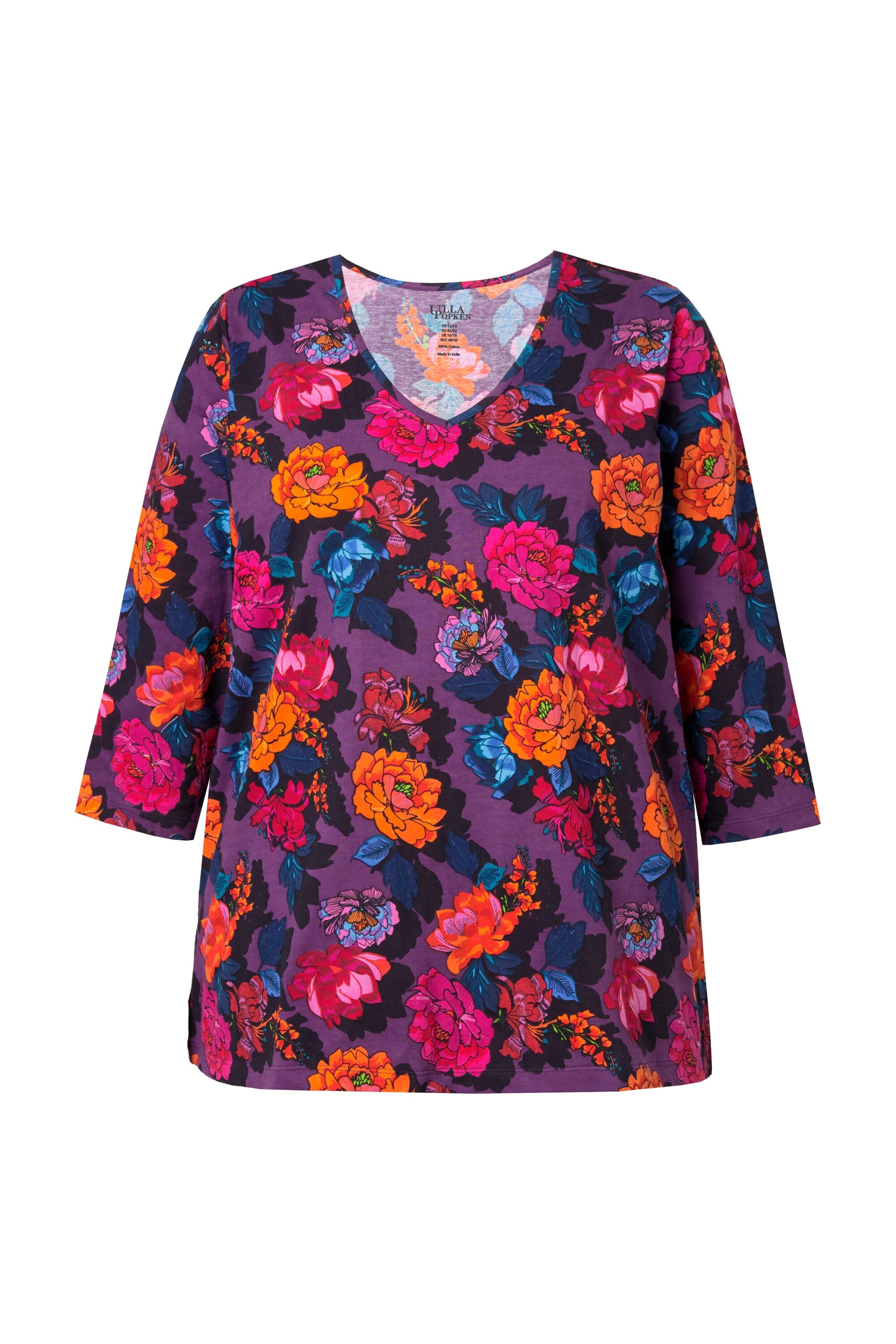 Ulla Popken Shirt in Lila: voorkant