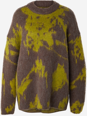 TOPSHOP Oversized neulepaita 'KATRINA' värissä vihreä: etupuoli