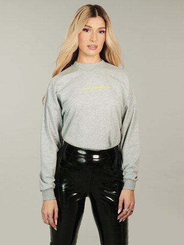 ABOUT YOU x Alina Eremia Shirt 'Hannah' in Grey: front