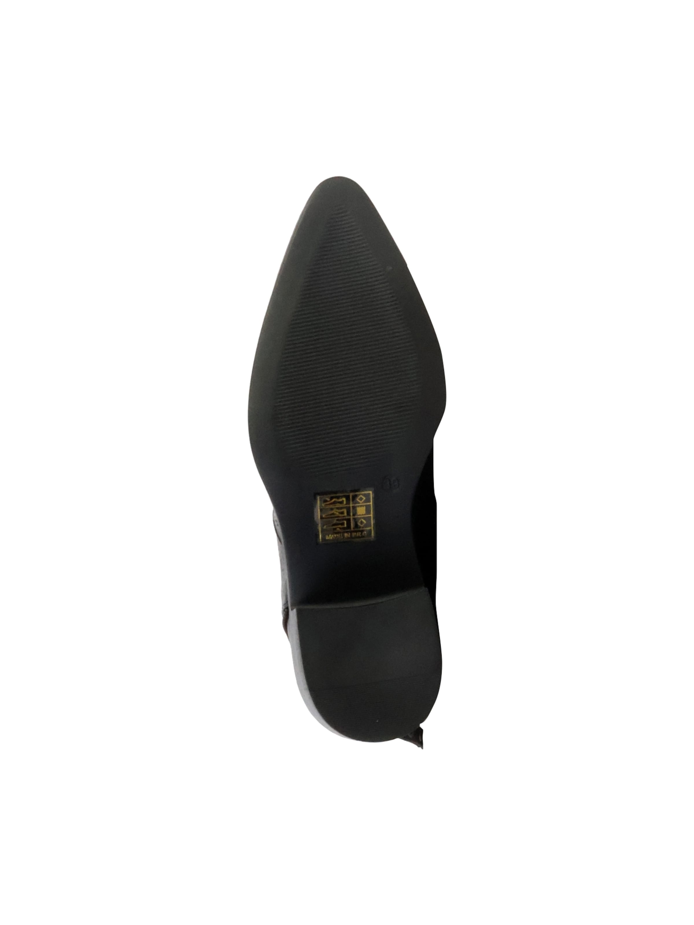 Super Mode Enkellaarsje 'Supermodische Stiefeletten mit Reißverschluss' in Zwart