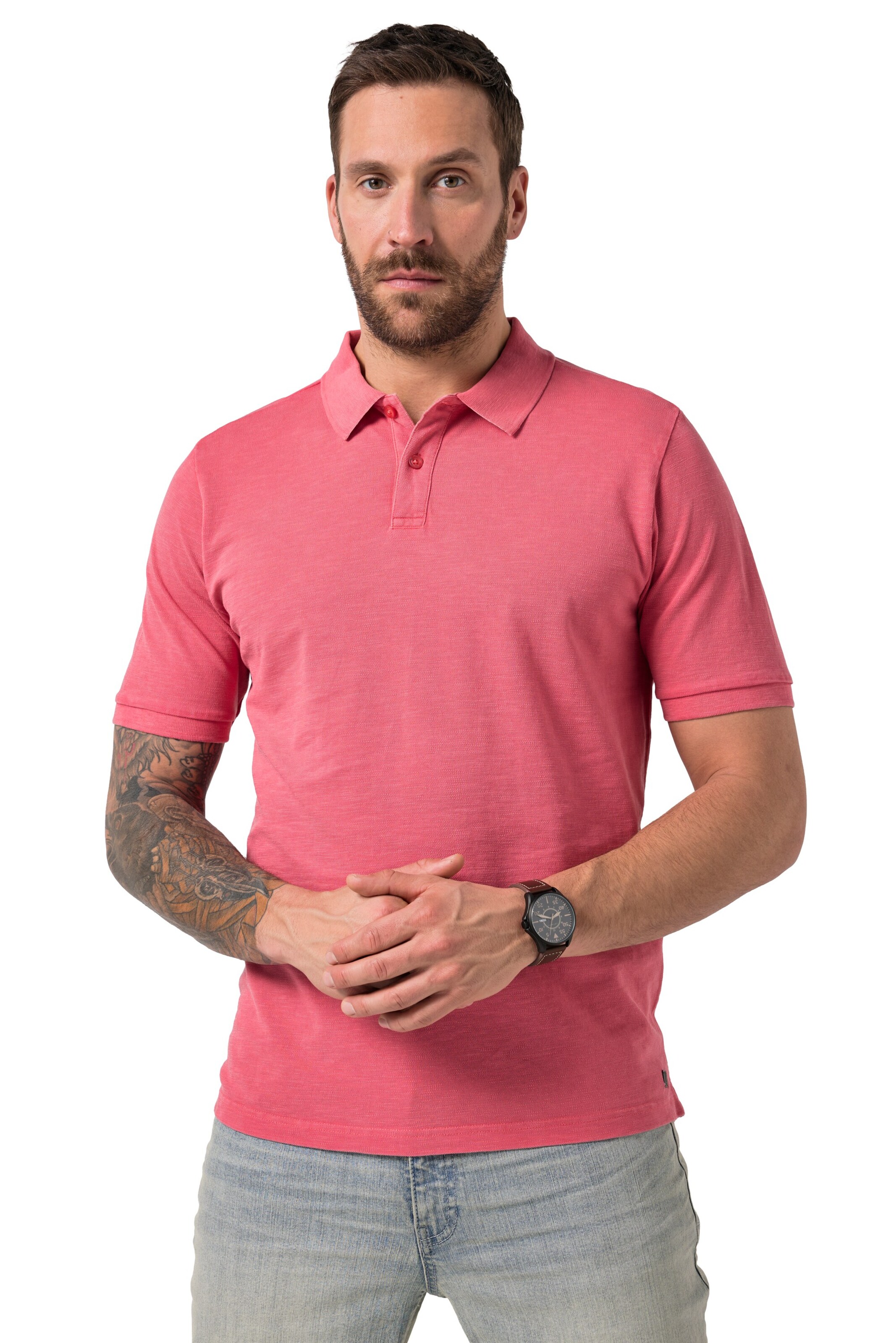 JP1880 Poloshirt in Pink: Vorderseite