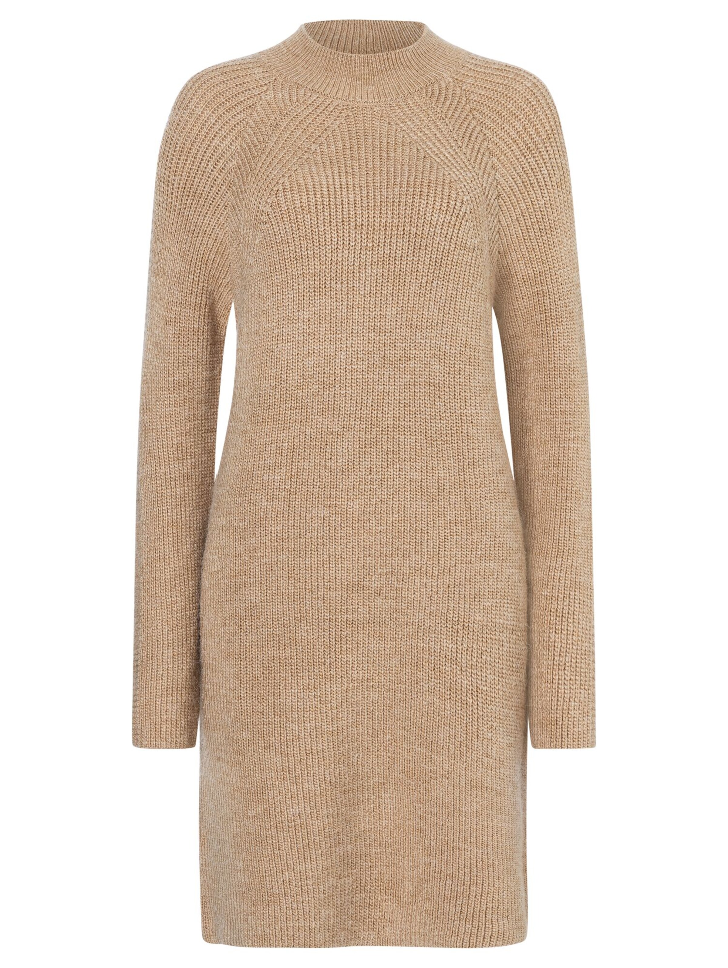 Robes en maille MORE & MORE en beige : devant