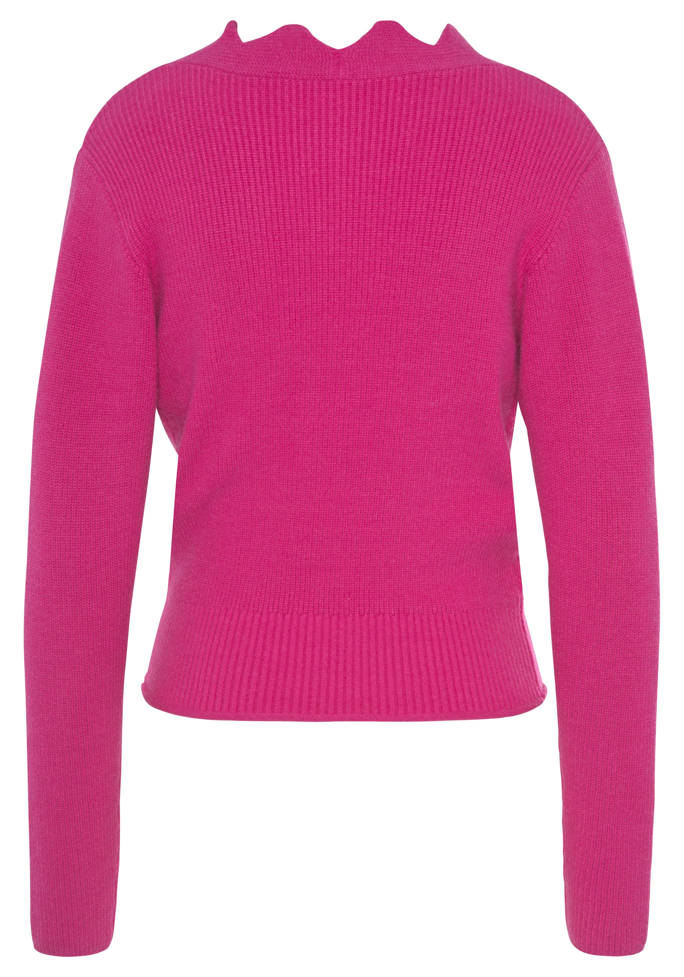 LASCANA Свитер в Ярко-розовый