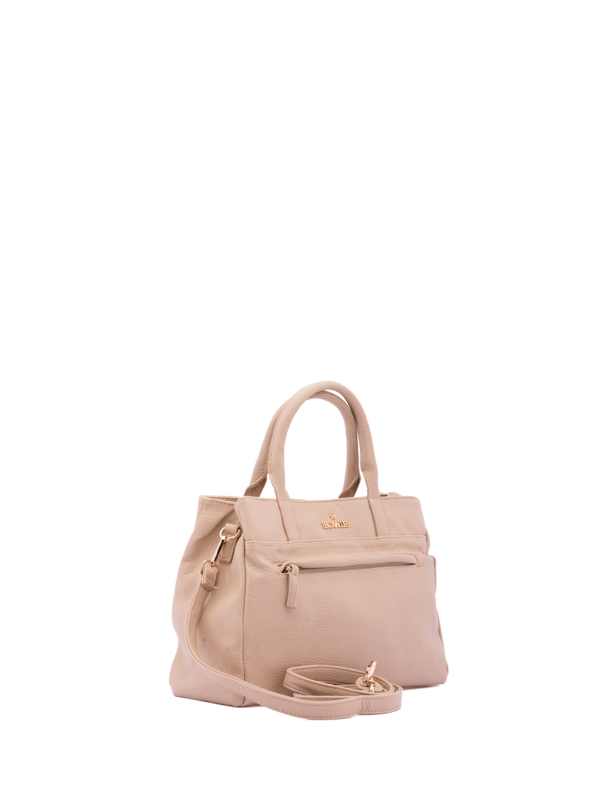 Borsa a mano 'Borsa a Mano Donna B Cavalli Ecopelle Zip - 30x22x10 cm' di B. Cavalli in beige