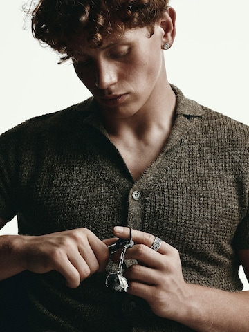 REYTEL Key Ring 'DRACO MUNDI' in Silver