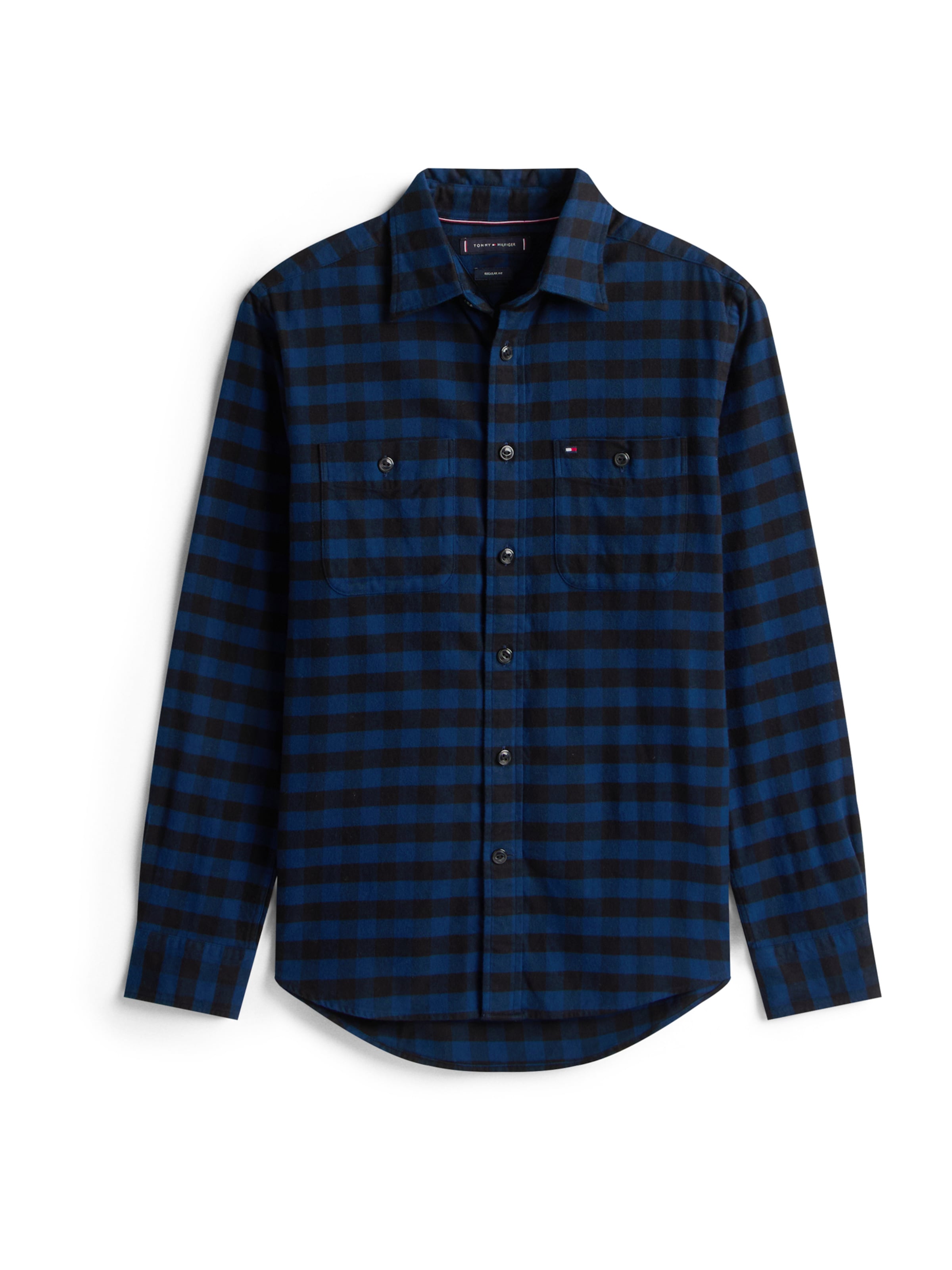 TOMMY HILFIGER Рубашка в Синий / Черный, Обзор товара