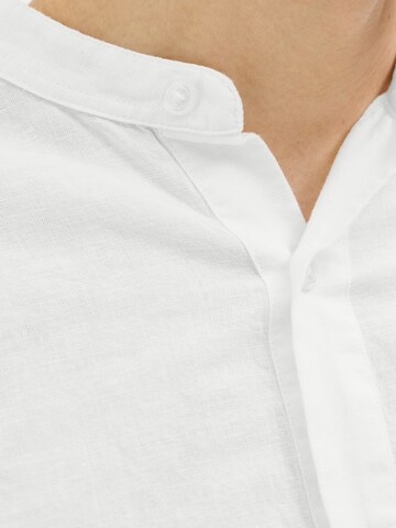 JACK & JONES Слим Рубашка 'JJBREEZE' в Белый