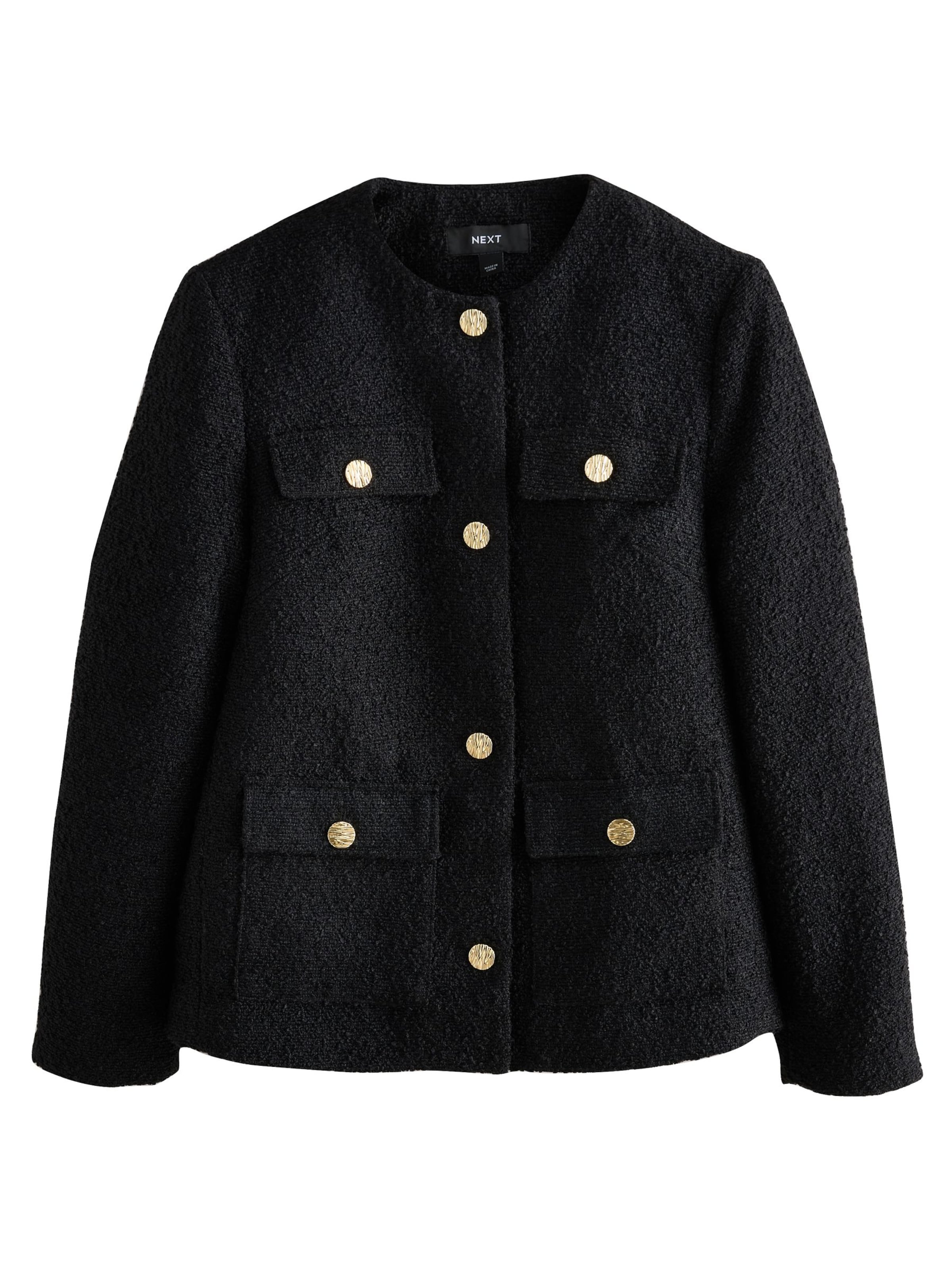 Next Jacke in Schwarz: Vorderseite