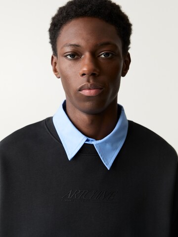 Sweat-shirt Pull&Bear en noir