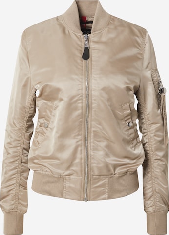 Veste mi-saison ALPHA INDUSTRIES en beige : devant