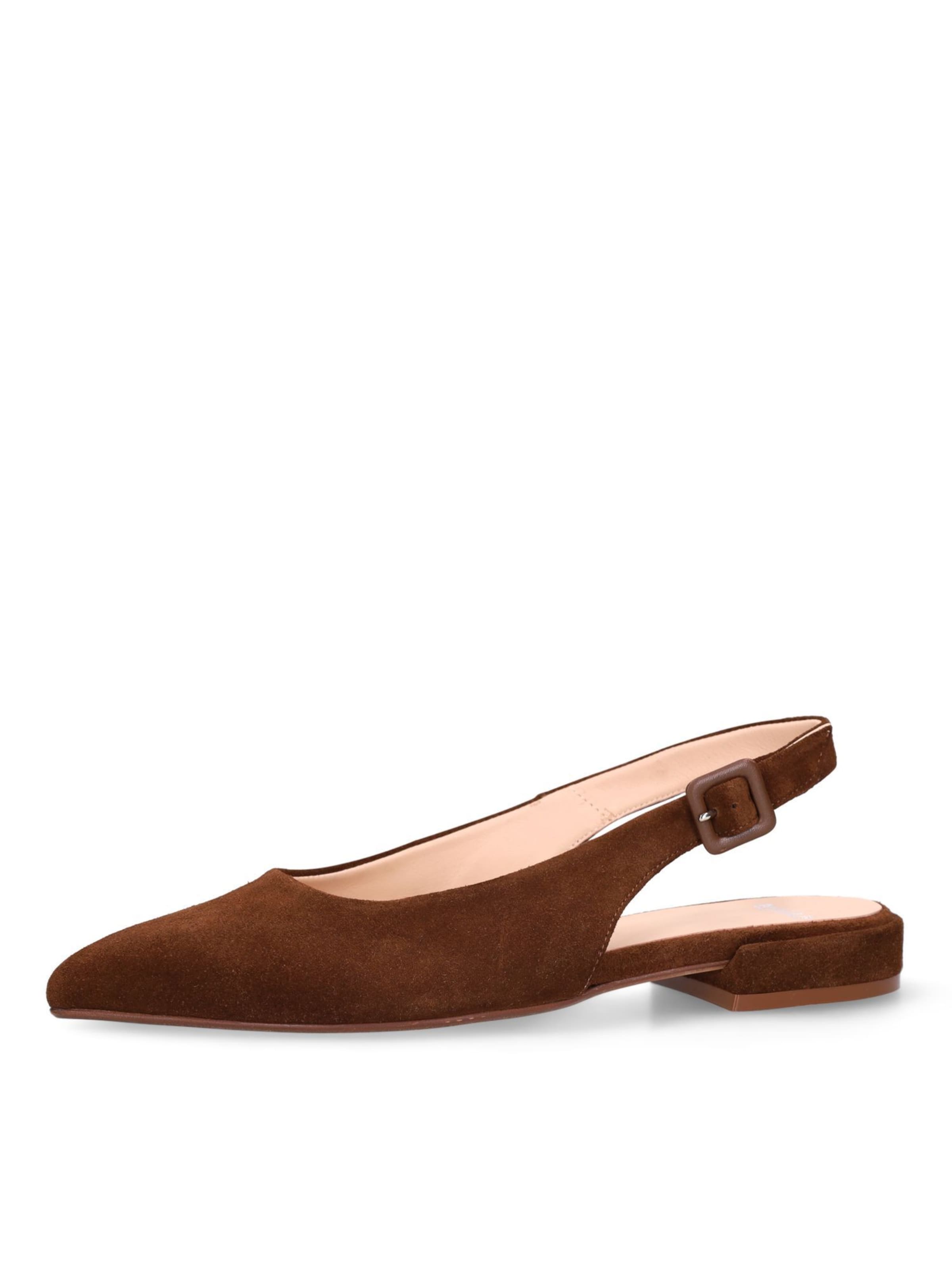 Escarpins à bride arrière MANFIELD en marron : devant