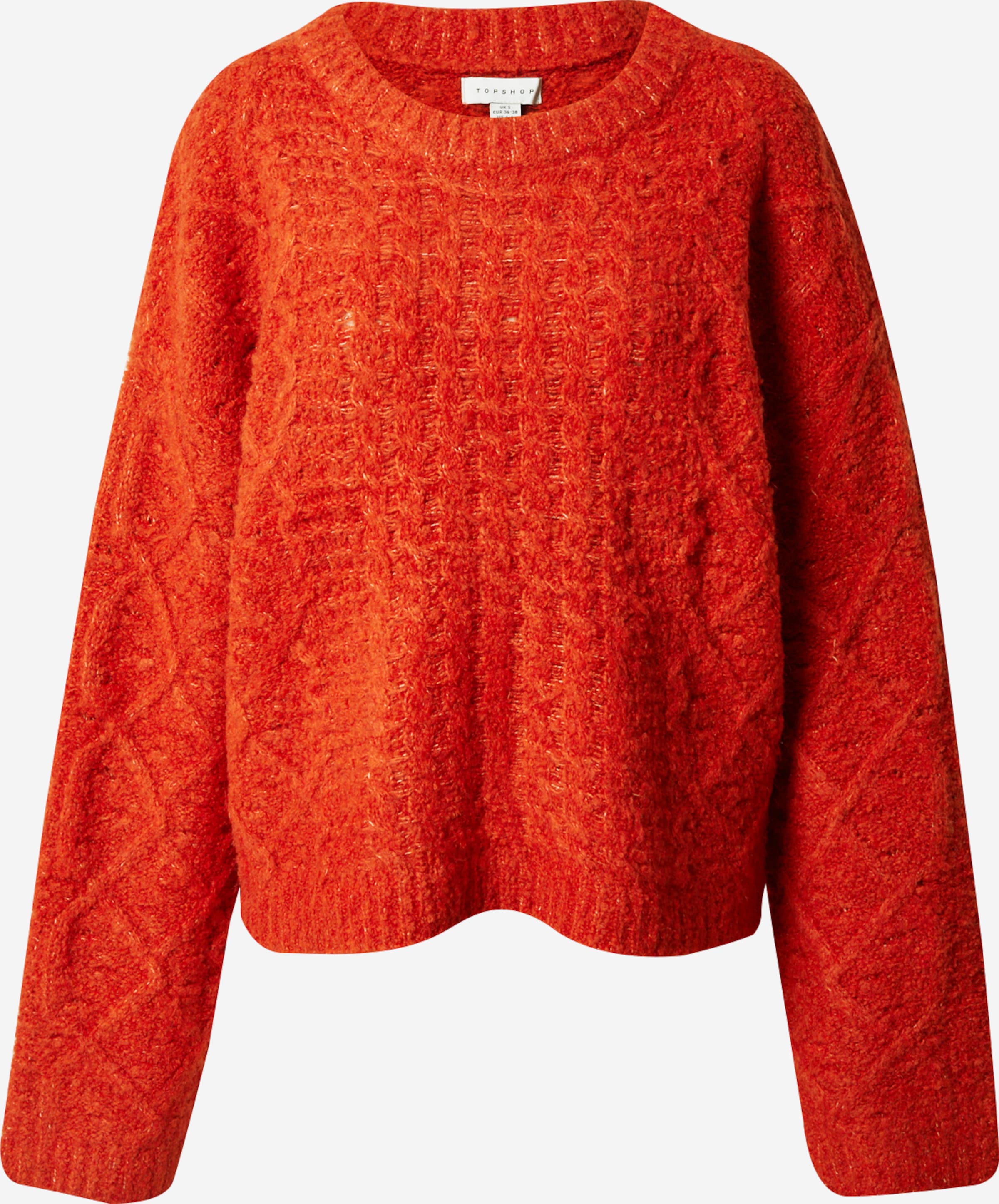 Topshop hot sale orange jumper