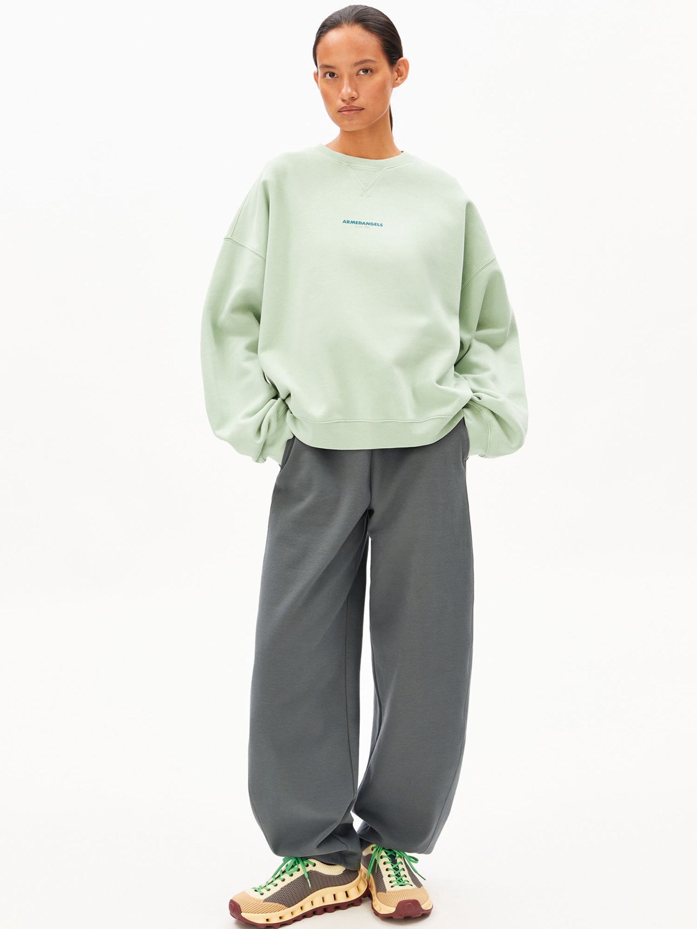 ARMEDANGELS Sweatshirt in Blue: front