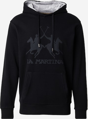 La MartinaSweater majica - crna boja: prednji dio