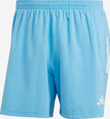 ADIDAS PERFORMANCE Regular Workout Pants 'Own The Run' in Blue: front