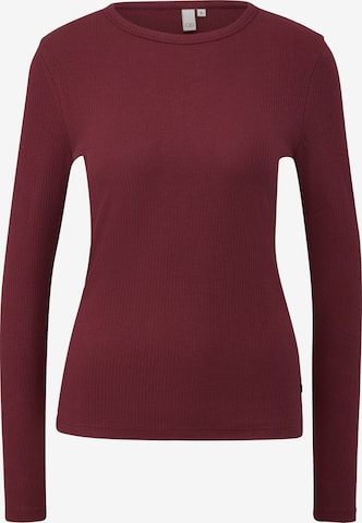 T-shirt QS en rouge : devant