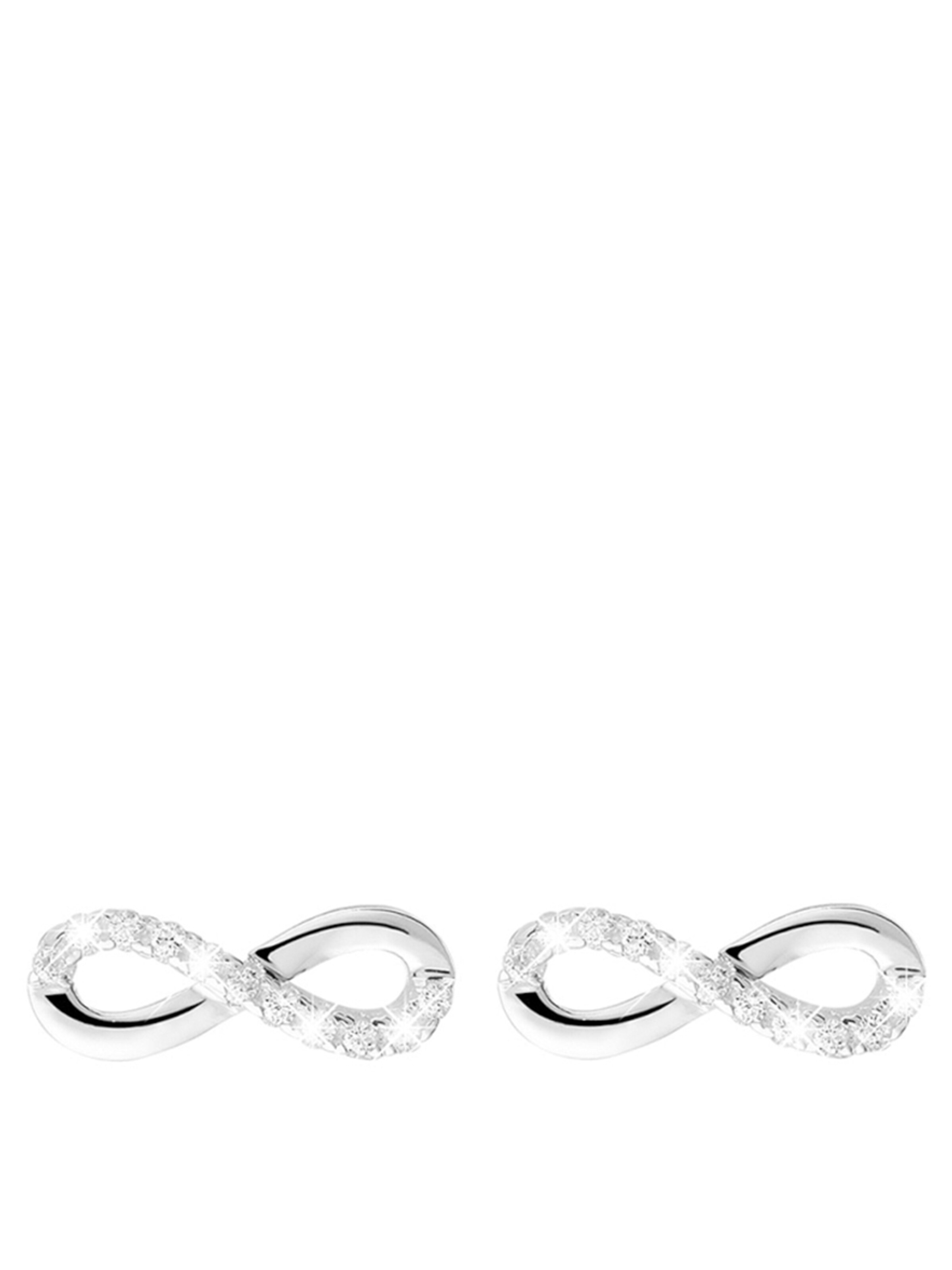 Lucardi Ohrringe in Silber: Vorderseite