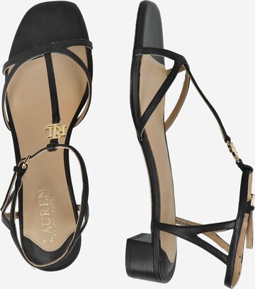 Lauren Ralph Lauren Sandalen met riem 'FALLON' in Zwart